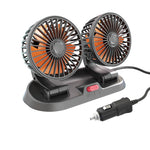 Mini Ventilateur Rotatif Á Double Tête Pour Voiture