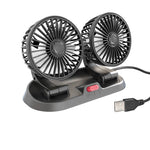 Mini Ventilateur Rotatif Á Double Tête Pour Voiture