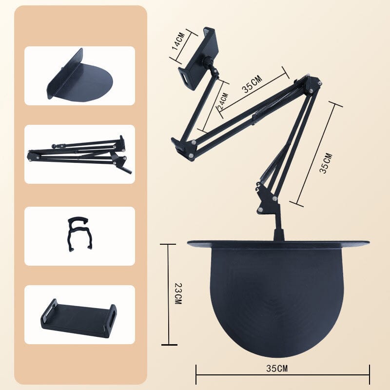 Support de tablette de téléphone de chevet caché rétractable