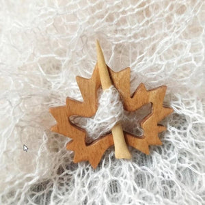 Broche Broche avec Motif Animal en Bois