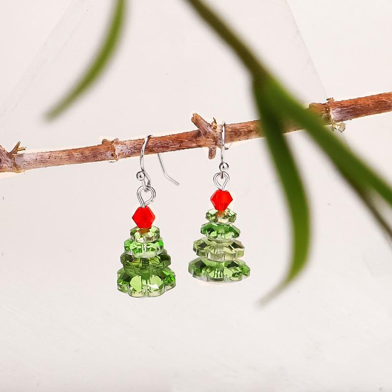 Boucles D'oreilles Sapin de Noël