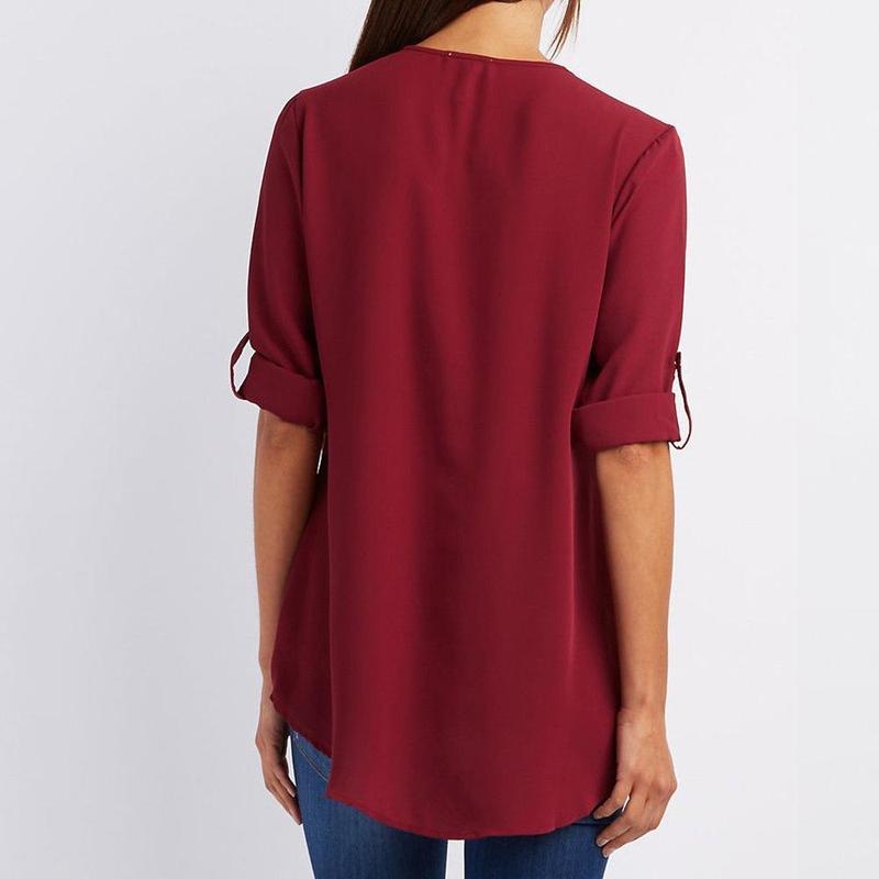 Blouse-Couleur Pure-Clo V - ciaovie