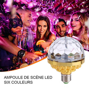 Ampoule Rotative Colorée Boule Disco LED