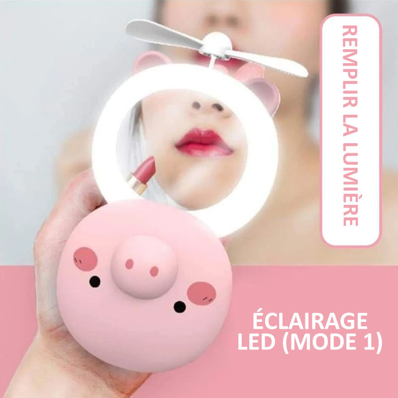 Miroir de Maquillage à LED de Cochonnet