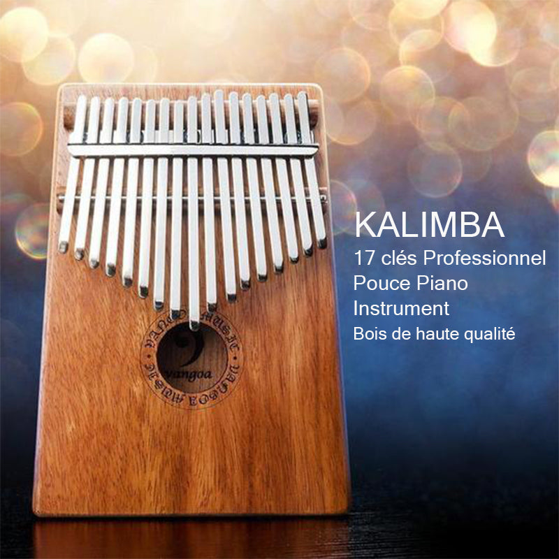 Kalimba 17 clés Professionnel Pouce Piano Instrument - ciaovie