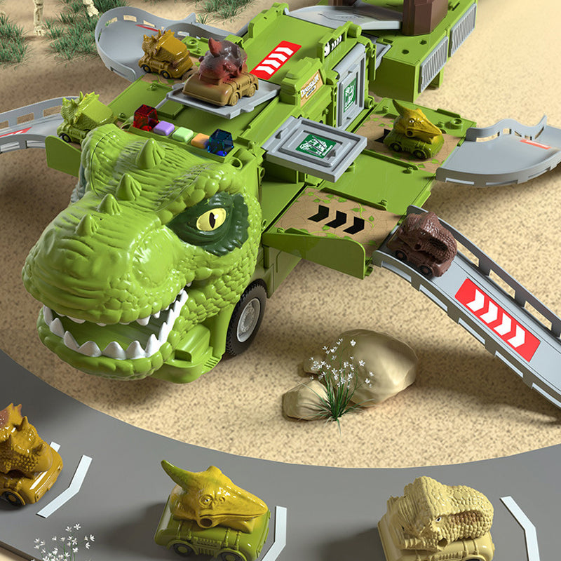 Nouvel Ensemble de Jouets de Piste de Camion d’Ingénierie Transformant les Dinosaures