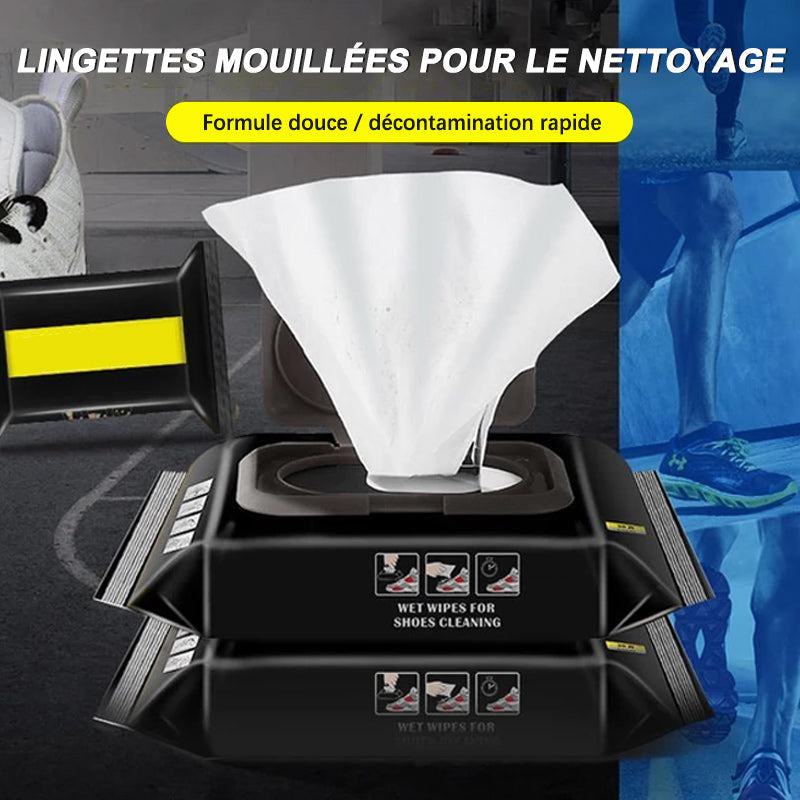 Lingettes humides pour chaussures professionnelles - ciaovie