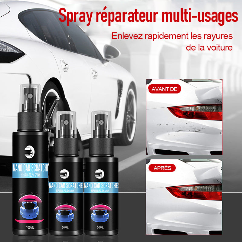 Spray multi-usages pour réparer les rayures de voiture