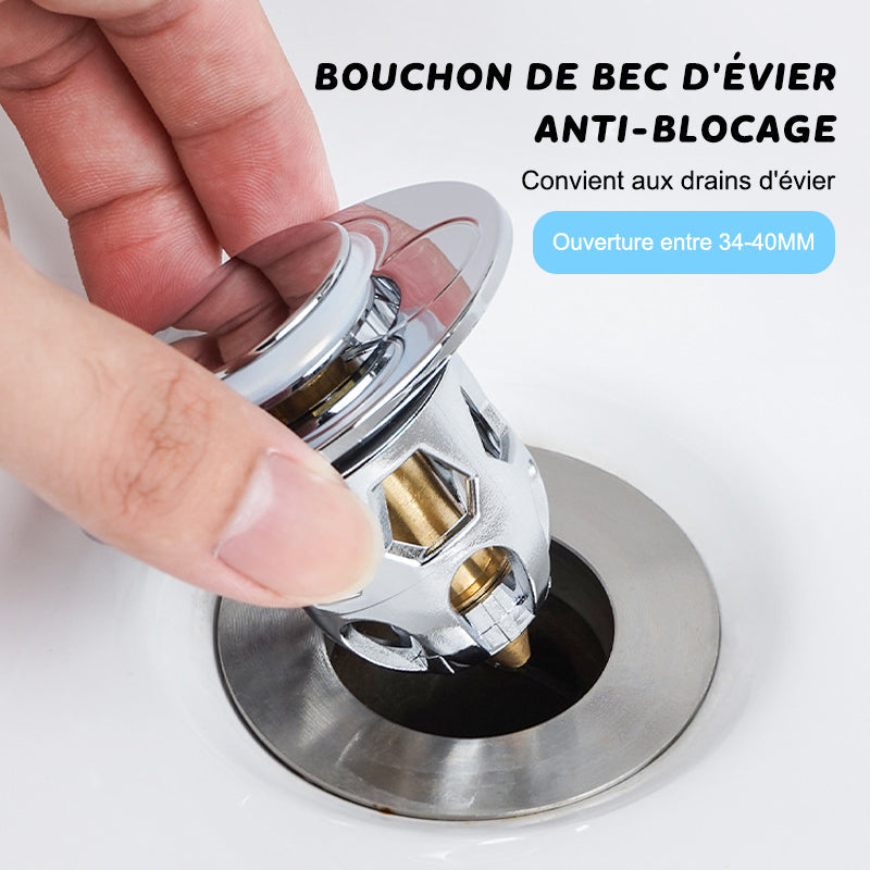 Bouchon universel de fuite de tête d'eau de lavabo