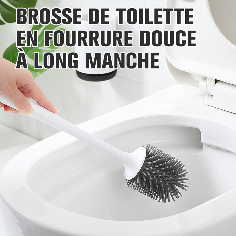 Brosse de Toilette en Silicone Antibactérienne - ciaovie