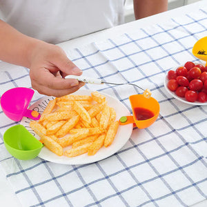 Support d'assiette pour bol à pince à trempette