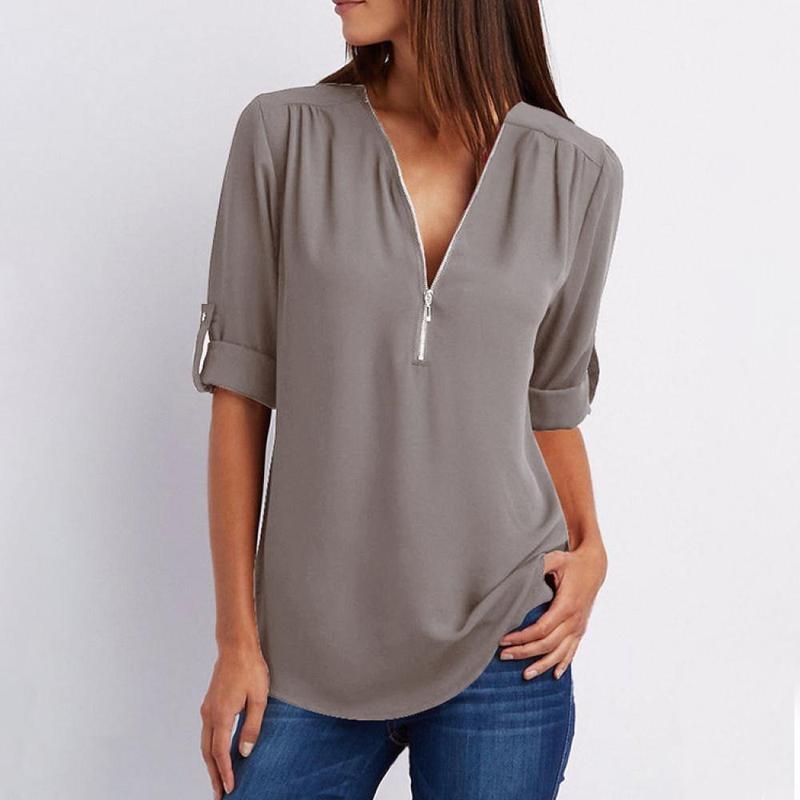 Blouse-Couleur Pure-Clo V - ciaovie