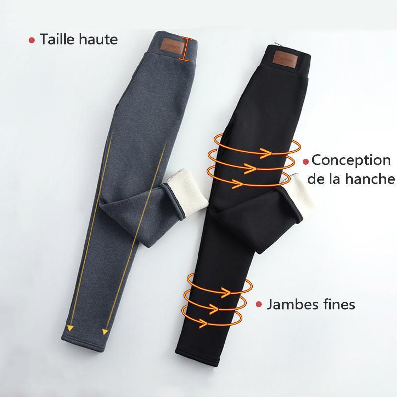 Pantalon d'hiver épais et chaud en cachemire