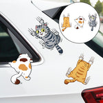 Cute Cat Cartoon Decal Car Stickers, 3 pcs