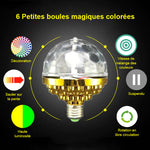 Ampoule Rotative Colorée Boule Disco LED