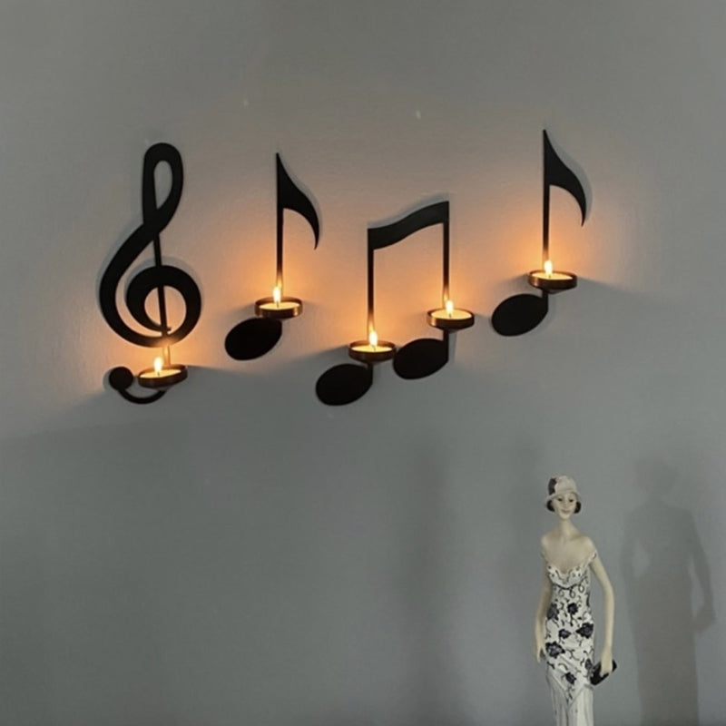 🔥Applique Murale Note de Musique Noire💡