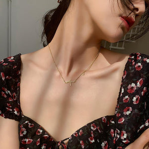 Collier d'Électrocardiogramme d'Amour