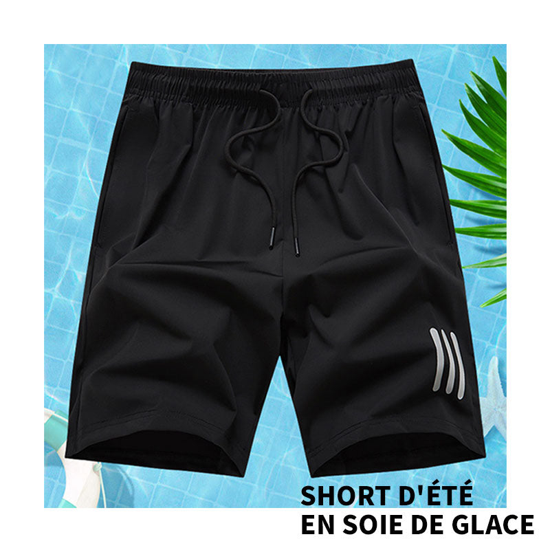 Short d'été en Soie de Glace pour Hommes - ciaovie