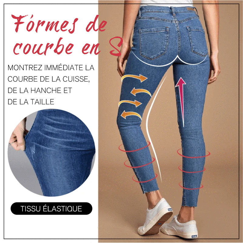 Leggings Jean Slim Extensible pour Femmes - ciaovie