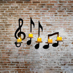 🔥Applique Murale Note de Musique Noire💡