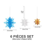 Ciaovie™ Décorations 3D en Flocon de Neige (6/12 pièces) - ciaovie