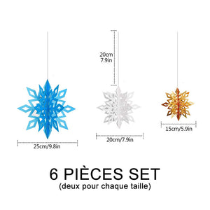 Ciaovie™ Décorations 3D en Flocon de Neige (6/12 pièces) - ciaovie