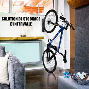 Support De Rangement Pour Bicyclettes Ajustable Suspension À Mur Vertical - ciaovie