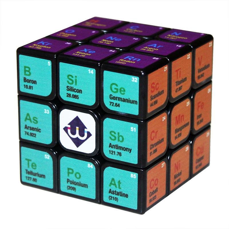 Cube de Rubik avec Éléments Chimiques