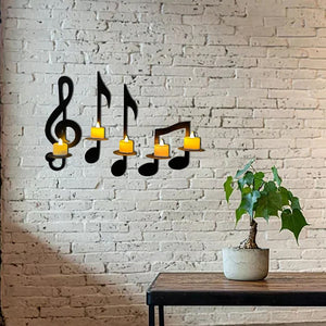 🔥Applique Murale Note de Musique Noire💡