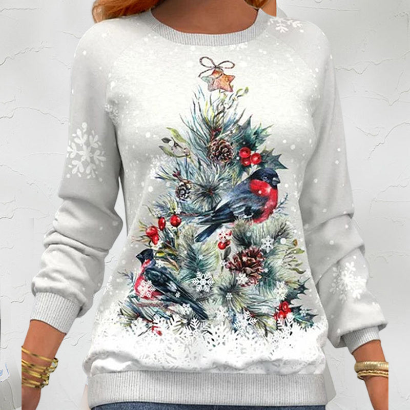 Pull à Motif d'Arbre de Noël