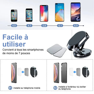 Support de téléphone magnétique pour voiture