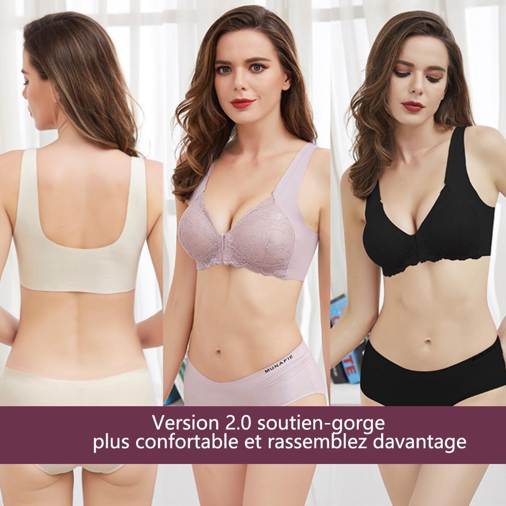 Ciaovie™ Soutien-Gorge Respirant Extra-Élastique Fermeture Frontale Sans Anneau en Acier - ciaovie