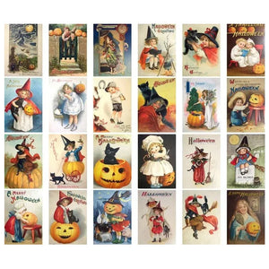 Carte Postale Halloween Vintage (24 pièces)