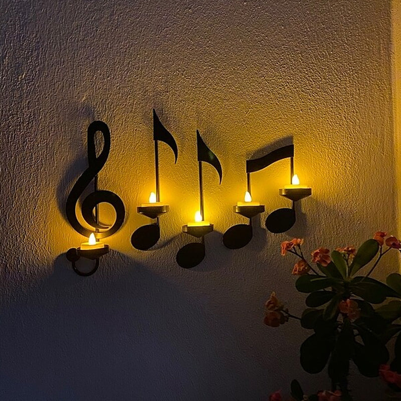 🔥Applique Murale Note de Musique Noire💡