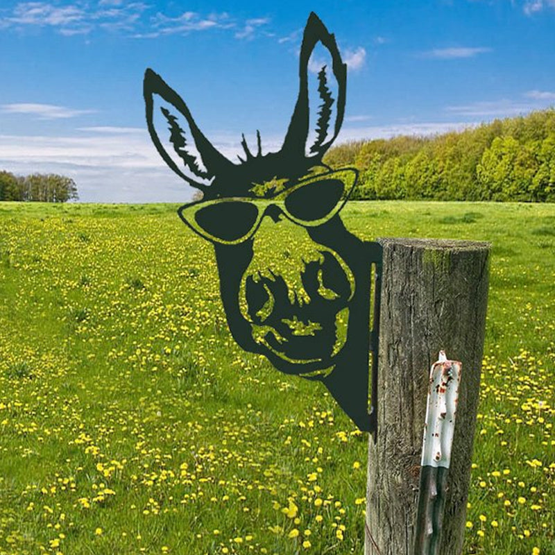 Décoration extérieure d'art en métal de ferme