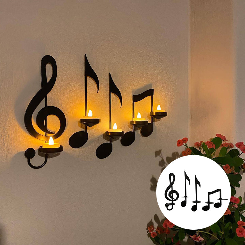 🔥Applique Murale Note de Musique Noire💡